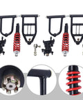 12 Inch Front Suspension Swing Arm Kit For Go Karts And ATVs DIY Ready Metal Swingarm Assembly with shocks and hubs
