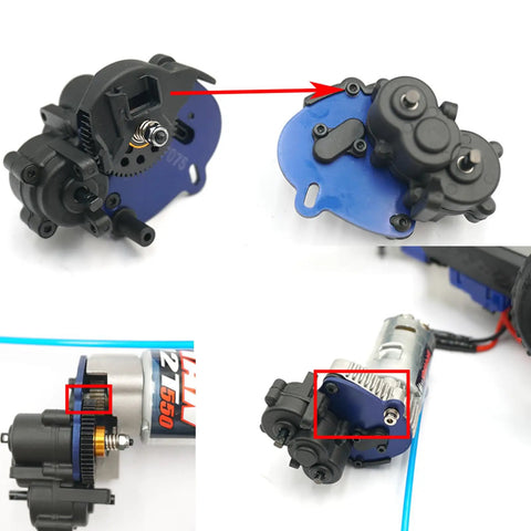 48P 55T Steel Spur Gear For Traxxas One Sixteenth Scale E Revo Summit Slash Mini E Revo Mini Slash Upgrade shown installed