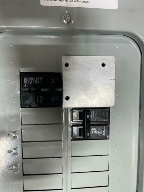 Generator Interlock Kit With Electric Start For 100 Amp Panels Compatible With Siemens Eaton Or ITE Billet Aluminum Made In USA