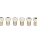 Premium Woodworking Punch Locator With 15 Degree Inclined Angle Hole Guide For Drill Bits And Precision Jointing, Compact Aluminum Alloy Fixture Essential Tool For DIY Carpentry And Furniture Building Projects, six aluminum alloy drill sleeves.