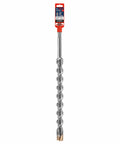 1-1/4 Inch By 21 Inch SDS-Max Speed-X rotary hammer bit for concrete drilling with inclined side cutters, packaged