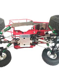 Beefy One Sixteenth Full Tube Metal RC Chassis Frame Roll Cage Upgrade underside view with suspension for buggy cars C14 C24 C24 1