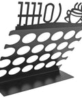 Space Saving K Cup Pod Holder For Countertop Holds 24 Coffee Pods In A Sleek Black Metal Display Stand Durable And Grab And Go Coffee Organizer Rack For K Cups