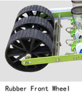 Rubber front wheel of Hand Push Seeder For Precise Seed Planting Manual Vegetable Planter Small Multifunction Single Row Onion Planter.