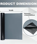 Rock Solid Self Adhesive Rubber Roofing Membrane Roll 39 By 164 Feet Waterproof Leak Tape dimensions 3.3ft by 16.4ft