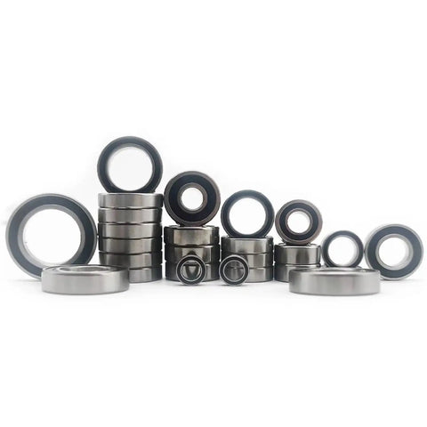 RC Flange Bearing Kit For Maxx And Slash Short Course Trucks, 26 Pcs Chrome Steel Ball Bearings, Black Rubber Sealed