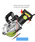 Badass Heavy Duty Electric Slotting Machine And Groove Cutter With Dustproof Brushless Motor showing adjustable handle and cutting blade.