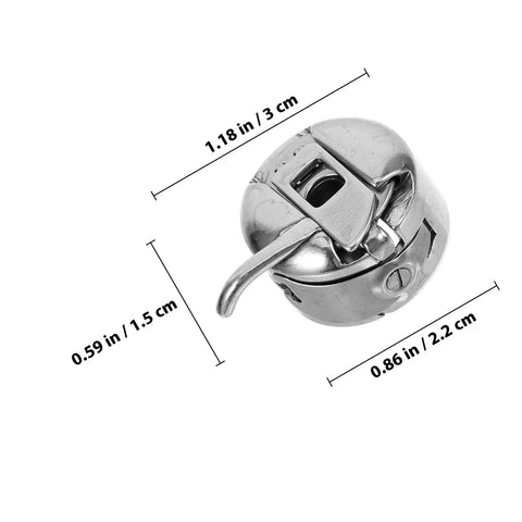 Must Have 31 Piece Bobbin And Small Bobbin Case Set For Household And Industrial Sewing Machines, Easy To Install, Prevents Knots And Unraveling, Portable Crafting And Repair Kit For Everyday Sewing Projects. silver metal bobbin case, 1.18 in, 0.86 in