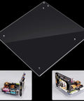 Open Frame ITX Test Bench Computer Case With Transparent Acrylic Panel for DIY Modding, Overclocking, and Gaming with Big GPUs.