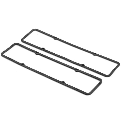 Small Block Chevy Valve Cover Gasket Set With Steel Core Rubber Fits 350 305 283 327 400 383 SBC Engines Premium OE Quality Seal For Leak Prevention In Street And Race Cars, black rubber gaskets