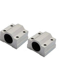 4 Pack Linear Motion Bearing Slides, SCS Series 6UU To 20UU And 8LUU To 20LUU, 6-20mm Length, Dope For CNC Parts, 3D Printer Upgrades, Precision Machines, DIY Projects, Includes SCS16UU Variant, two aluminum bearing blocks