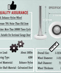 Heavy Duty Garage Door Hardware Kit With Nylon Roller Sealed Bearings Rust Resistant Galvanized Hinges Detail Specifications