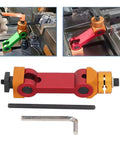 Heavy Duty Cnc Mill Positioner Featuring Adjustable T Slot Work Stop And Visual Locator For Dead Nuts Machining Precision and Boss Level Flex Rig with colorful parts.