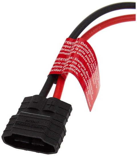 Close-up of connector wires for Beefy High-Voltage Brushed ESC With Waterproof Case EZ-Set One-Button Setup And Big Heatsink For RC Cars