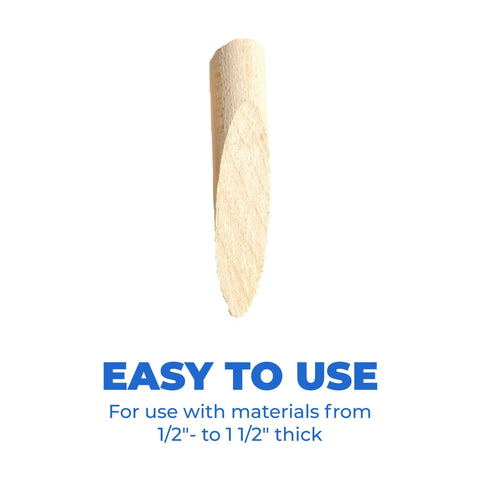 Paint Grade Pocket Hole Plugs For Concealing Exposed Holes In Woodworking Projects, easy to use, suitable for 1/2" to 1 1/2" thick materials.