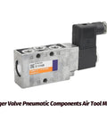 Heavy Duty DC24V Solenoid Valve For Pneumatic Components Works With Air Tools And Hydraulic Systems Fits MFH5 Models.