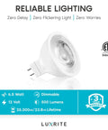 MR16 LED Bulbs 50W Equivalent 12V Warm White 2700K Dimmable 500 Lumens GU5 3 Spotlight Bulbs For Enclosed Fixtures Track Lighting