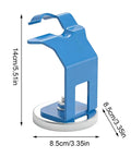 Heavy Duty Welding Torch Holder With Strong Magnetic Base For Steel Surfaces, blue design with anti-slip feature, dimensions 14cm x 8.5cm.