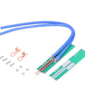Pure Copper DIY Spot Welding Pen Kit for handheld electronics repair with cables, copper tips, and PCB components