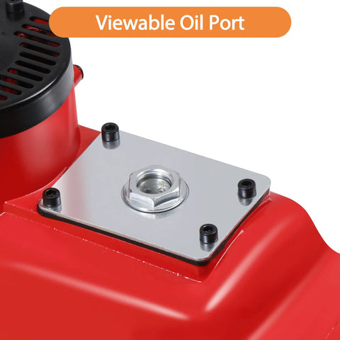 Close-up of viewable oil port on 2200W Corded Electric Demolition Jack Hammer Drill Heavy Duty Concrete Breaker Kit