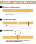 Steps for installing Brushed Gold Cabinet Knobs 2 Pack 1-1/4 Inch Round Zinc Alloy Hardware For Cabinets And Drawers.