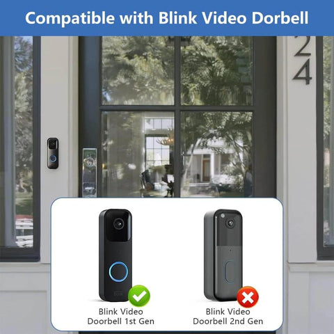 Adhesive Door Mount For Video Doorbell 1st Gen No Drill Wall Bracket Quick Install For Home Security System featured on door