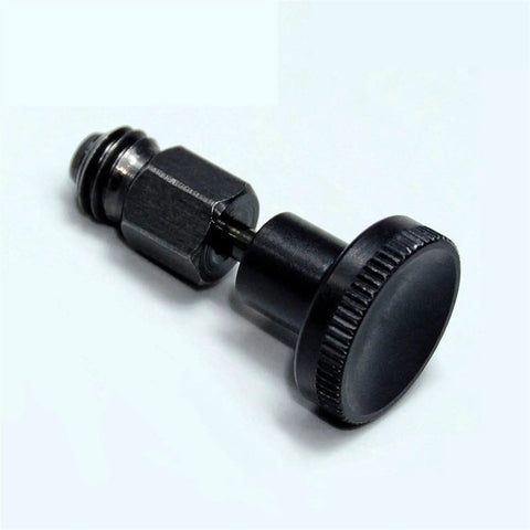 Drop Dead Solid M8 Index Plunger Positioning Pin Spring Loaded Locating Stud With Threaded Base, stainless steel, side view showing design details.