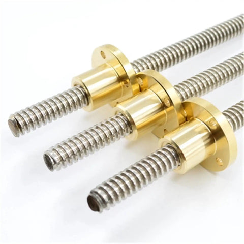 T14 Trapezoidal Lead Screw With Copper Nut 3mm Pitch Zero Lash Drama Solid Build Stainless Steel Rod Runs Buttery Smooth For Cnc 3d Printers Ready To Roll No Sweat Setup
