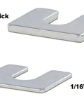 Pro Grade Auto Body Alignment Shim Kit Set, Zinc Plated Steel Shims For Fender And Door Adjustment, various thicknesses shown