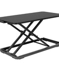 Sit Stand Keyboard Tray For Desk With Height Adjustable Riser And Large 23.6 Inch By 11.8 Inch Surface Profile View