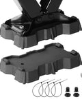 Two Pack RV Stabilizer Jack Pads For Scissor Jacks 8.75 To 9.5 Inch Base By 5.5 Inch Wide Heavy Duty Rubber Foot Plates