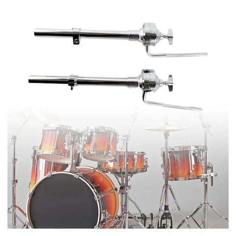 Heavy Duty Universal Drum Stand Bracket Rock Solid Metal Mount, featuring chrome plating for durability, gig-ready assembly for live tours.