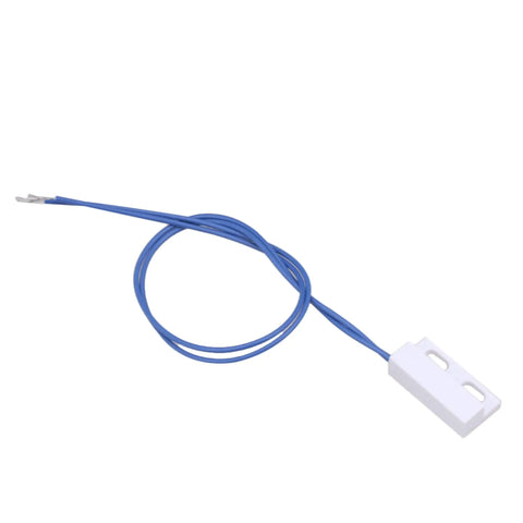 Surface Mount Magnetic Proximity Reed Switch Normally Open, 110-220V AC Door Sensor For Home And Biz, white finish with blue wire
