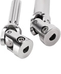 Premium Stainless Steel Center Drive Shafts For Hpi Venture 18 And Cr18p Rc Vehicles, showing secure D hole design with reinforced joints.