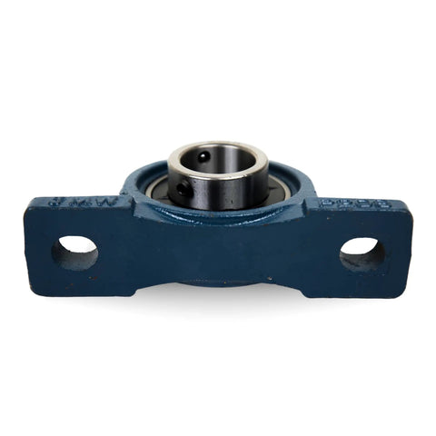UCP206-20 Pillow Block Bearing Set Two Pack 1 1/4 Inch Bore Flange Mounted With Solid Cast Iron Base Self Alignment