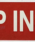 Inside Fire Alarm Control Panel Sign 3x12 Inch Aluminum Reflective Rust Free Red Wall Mount Sign With Corner Mount Holes