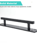Matte Black 14 Inch Heavy Duty Barn Door Handle Set For Sliding Doors And Gates with solid square metal construction