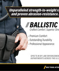 Officer displaying Molded Ballistic Alarm Case Nylon Tactical Pouch For CDCR And Corrections Officers EDC Defense Pouch on belt