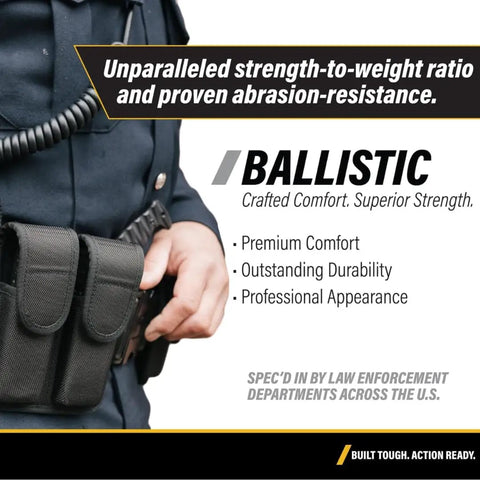 Officer displaying Molded Ballistic Alarm Case Nylon Tactical Pouch For CDCR And Corrections Officers EDC Defense Pouch on belt