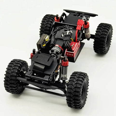 RC car chassis with Nano Brushless Motor With 11T Steel Pinion For SCX30 And ASCENT-32 RC Cars Upgrades visible