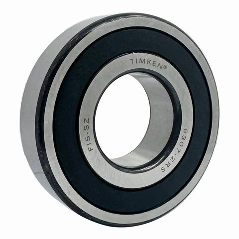 6307-2RS Deep Groove Ball Bearing 35x80x21mm with double rubber seals, pre-lubricated for industrial and automotive use