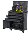Rolling Tool Chest With Drawers Auto Repair Cart Workhorse Tool Cart For Workshop Garage And Warehouse Built From Thickened Cold Rolled Steel With Protective Liners To Guard Tools And Prevent Scratches While Maximizing Storage. 48.03 x 26.38 x 15.75 in