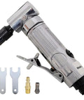High Octane 1/4 Inch Air Angle Die Grinder Cranks At 21000 RPM Variable Speed Pneumatic Tool with wrenches and connectors.