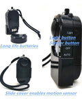 Portable Mini Motion Detector Alarm With 120dB Siren And SOS LED Light For Hotel Door Security For Women And Kids