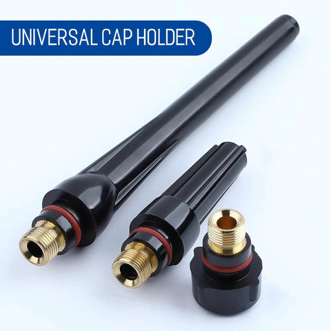 Complete TIG Welding Torch Accessories Kit with Universal Cap Holder for WP-17 WP-18 WP-26 series welders