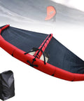Inflatable Surfing Wing For Kite Surfing With Window Built To Last Durable TPU Coated Polyester Wing For Easy Foil Riding Clear View Design