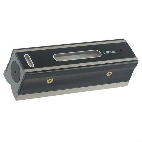 Micpointik for spirit Level, steel construction, high accuracy measurement, angle view showing 0.02mm resolution.
