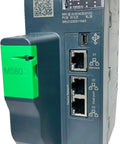 Close-up of EPAC Programmable Automation Controller With Ethernet For Industrial Motion Control with visible Ethernet ports and labels