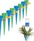 24 Pack Self Watering Spikes for Plants, Hands Free Outdoor Automatic Waterer, Adjustable Valve Drip Controller used on potted plant