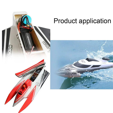 Waterproof Brushless ESC For RC Boats And Model Ships With 120A Rating 5V 5A BEC XT90 4mm Banana Plug Connector in action